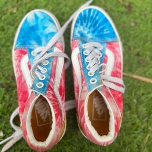 Vans Tie Dye Block Old Skool Lace Up Sneakers. Little Kids size 13.0